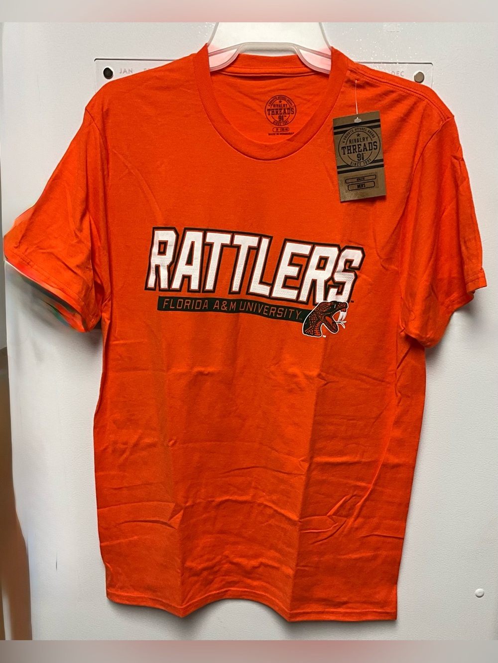 Rivalry Threads Bright Orange Crewneck Tee